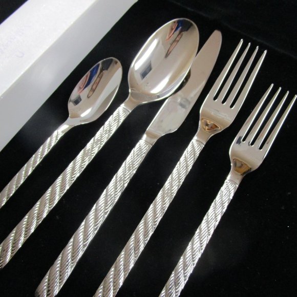 Villeroy & Boch 5 Pc Montauk Stainless Steel Flatware  New - 18 Avail. HOLIDAY! - Picture 8 of 11